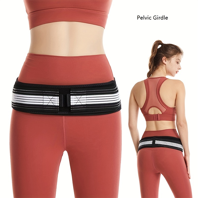 Slueat Sacroiliac SI Joint Hip Belt for Women - Hip Braces for Hip Pain -  Lower Back Support Brace - Pelvic Support Belt - Trochanter Belt -  Adjustable Sciatica Lumbar Pain Relief (Hip Size 32-47)