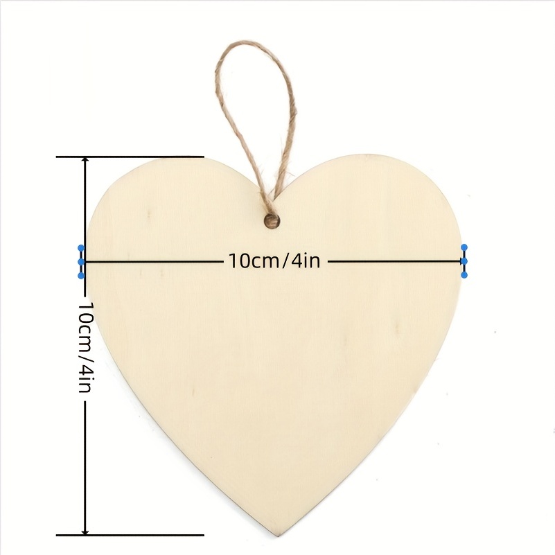 High-Quality sublimation wood heart shape for Decoration and More 