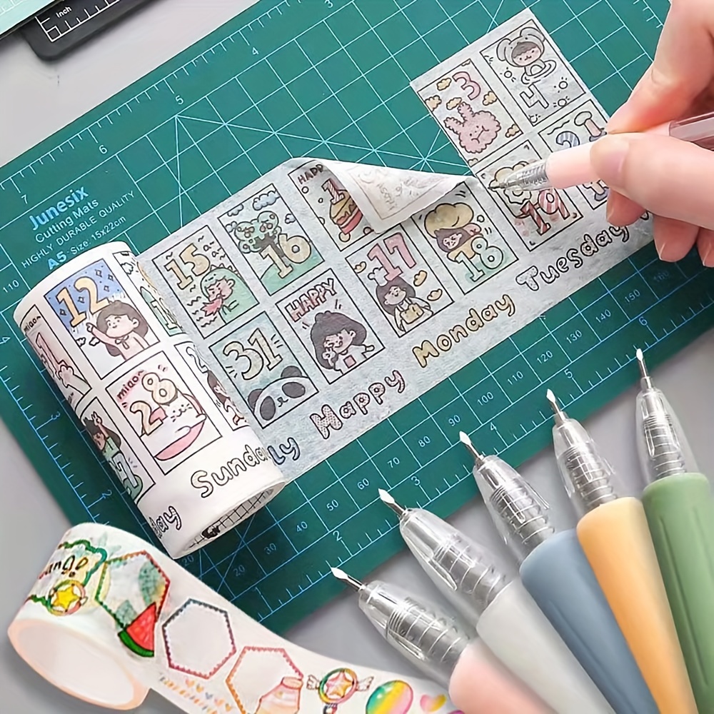 Paper Cutter Pen Art Knife Pen Sticker Scraper Knife - Temu