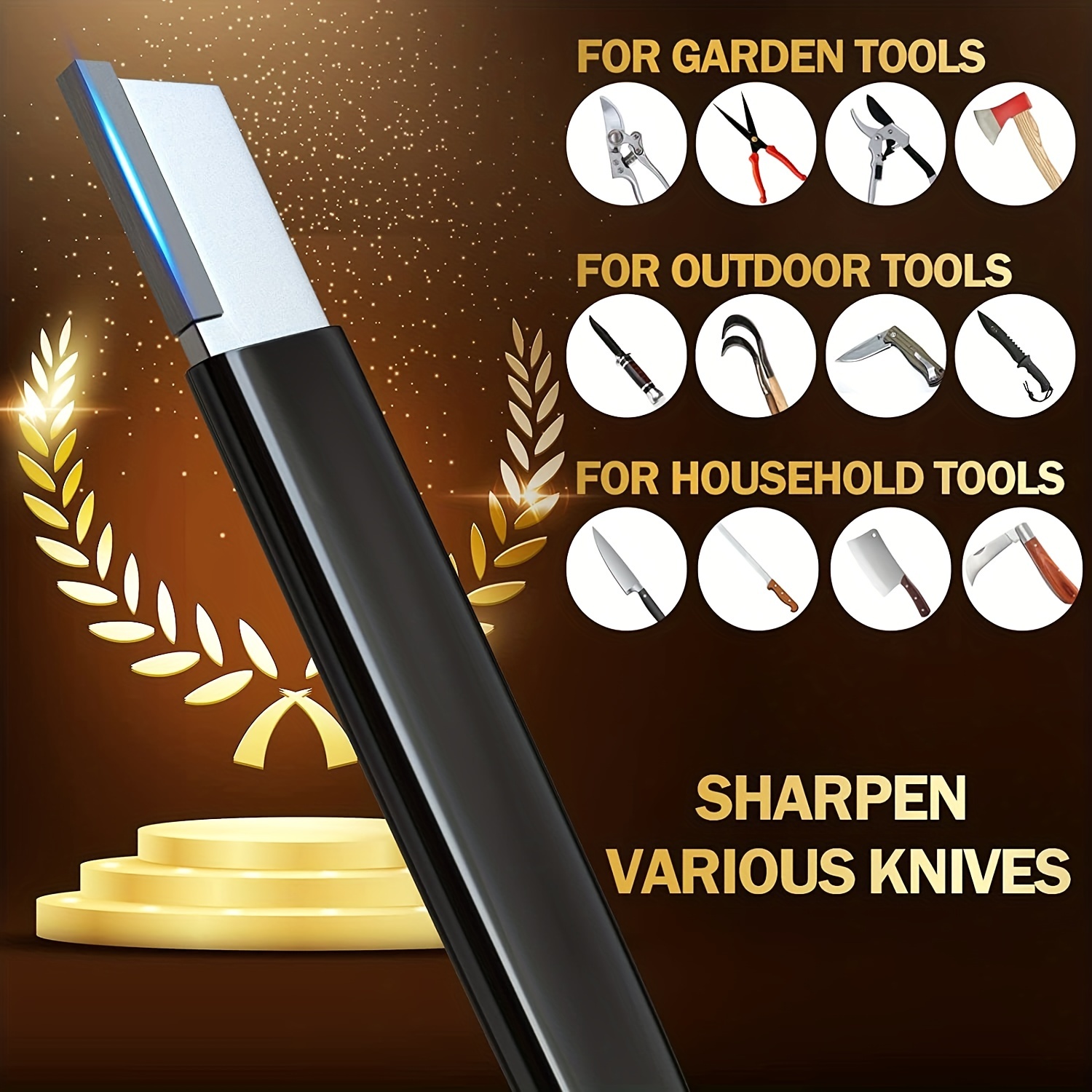 Kitchen Decor Garden Tool Sharpener Pocket Speedy Sharp Shear For
