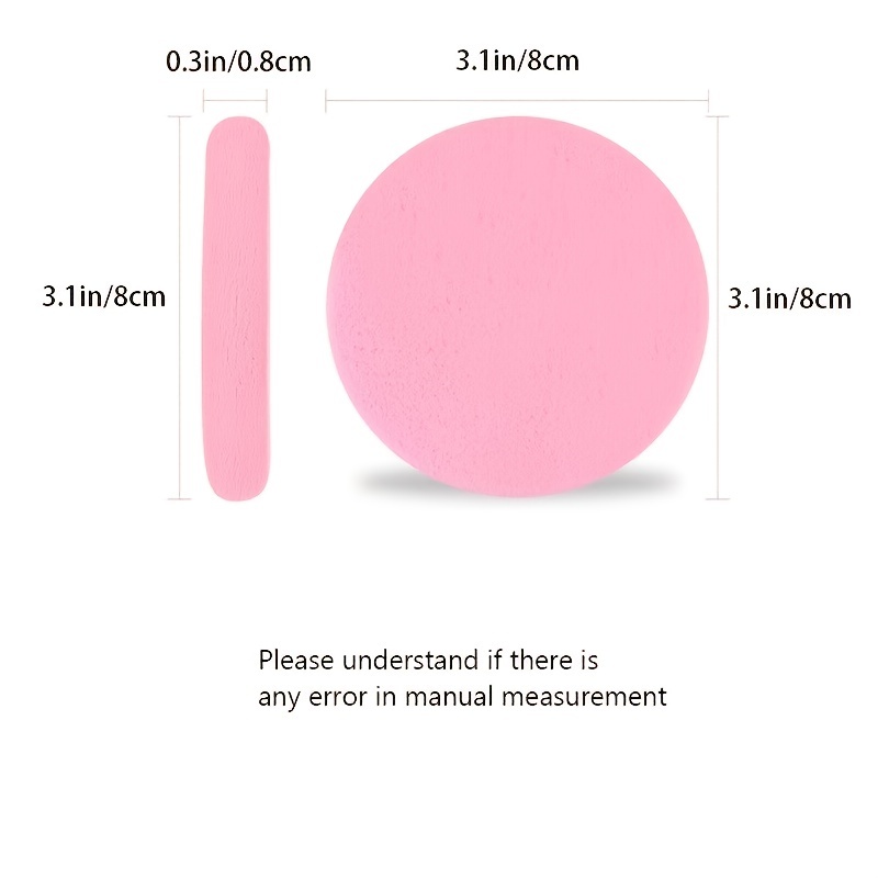 12pcs Compressed Face Cleaning Wash Puff Sponge Stick Makeup Removal Pad