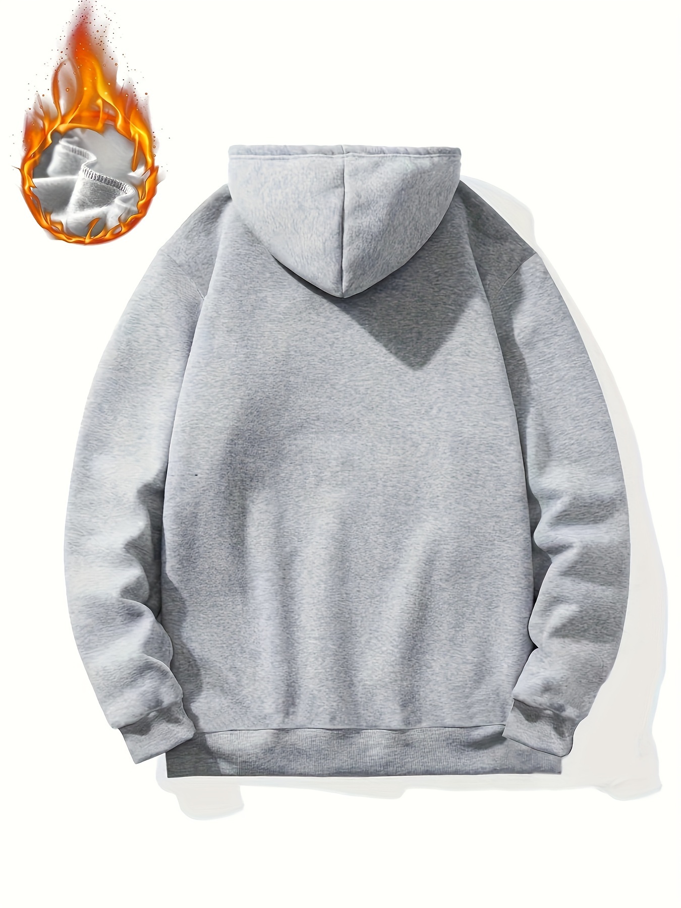 Men's Drawstring Pullover Hooded Sweatshirt Casual Top - Temu Canada