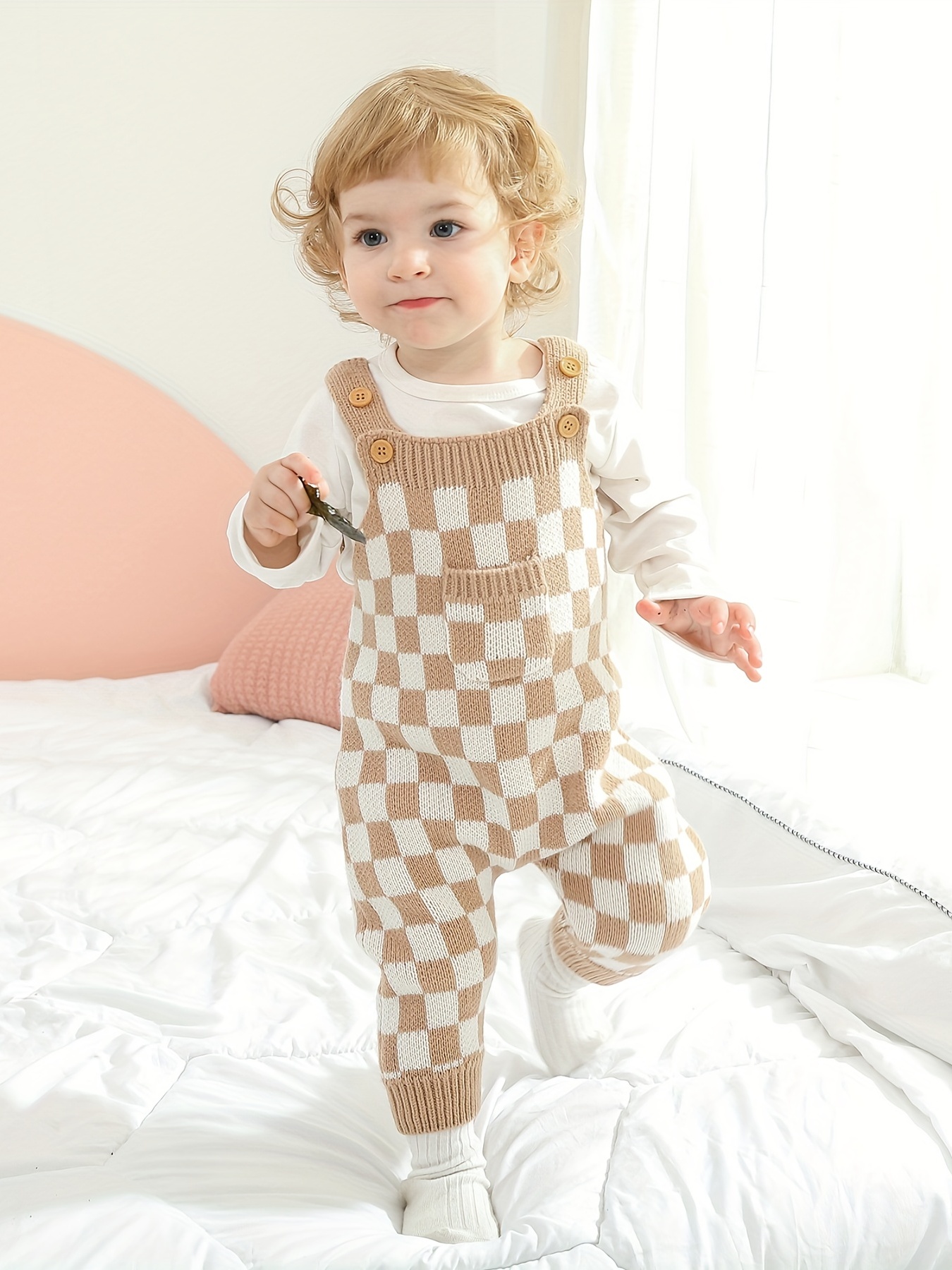 Toddler Baby Boy Checkerboard Print Romper Short/Long Sleeve Hooded Plaid Jumpsuit Bodysuit Outfit Summer Clothes