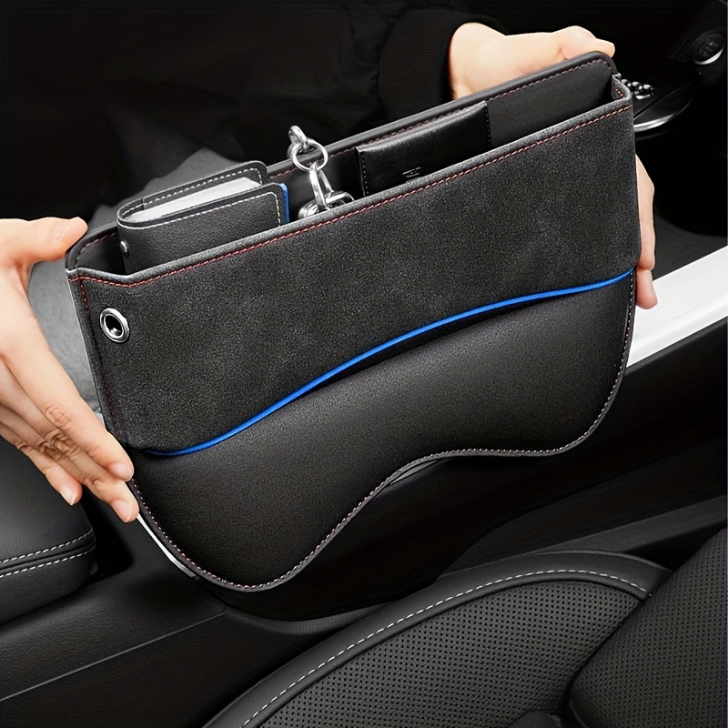 Autositz-Lücken-Organizer, Seitentasche, Aufbewahrungsbox Beige