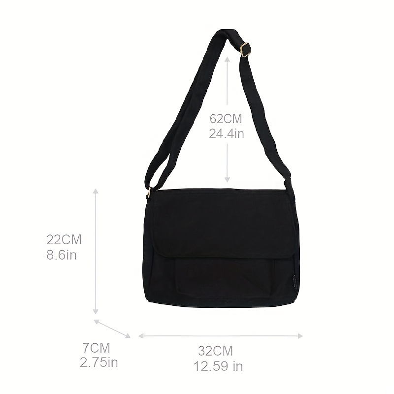 Women Japanese Style All-match Messenger Bag Large Capacity Shoulder Canvas  Bag Functional Tooling Student Mail Bags