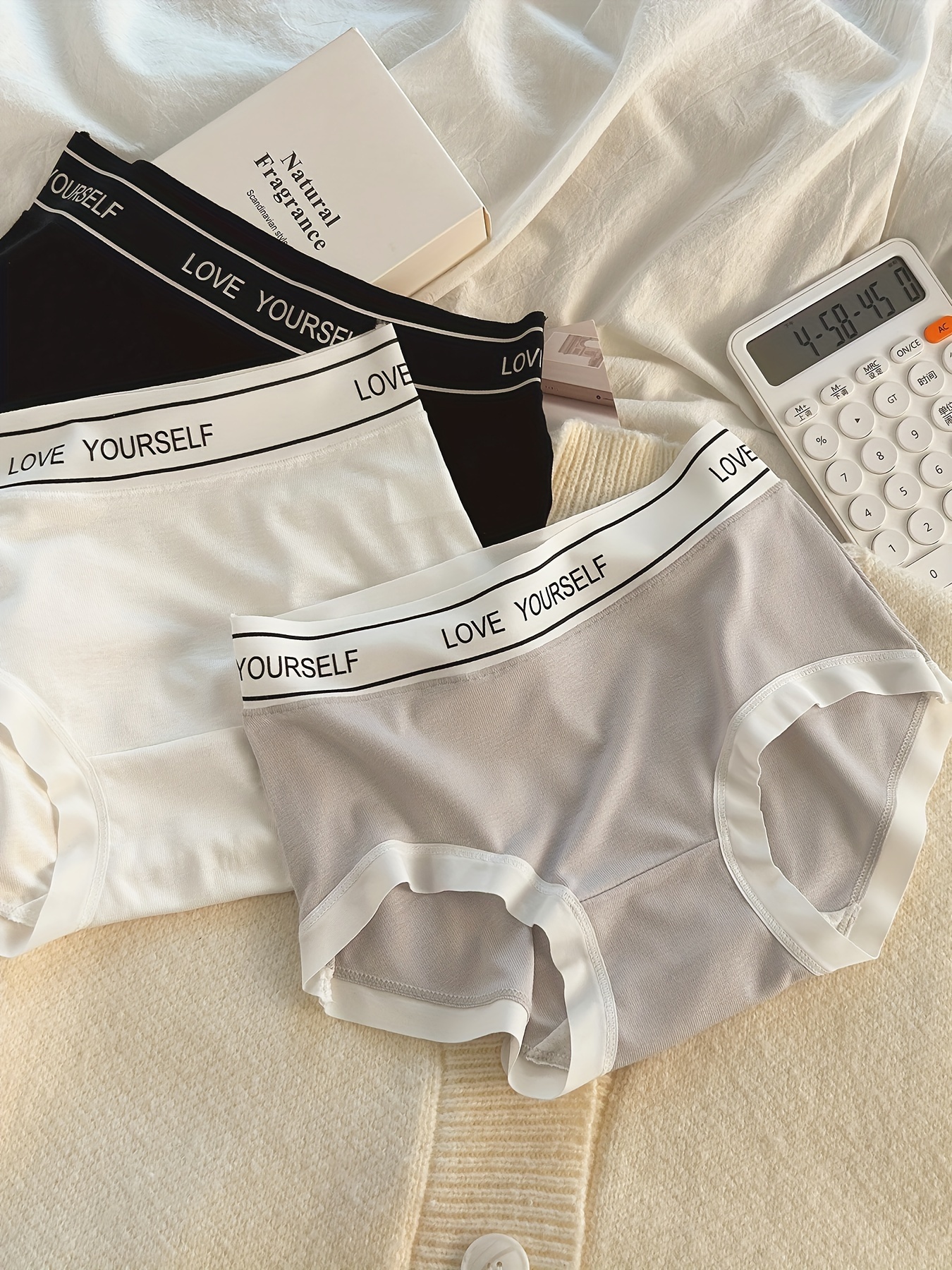 Letter Tape Briefs Comfy Breathable Stretchy - Temu