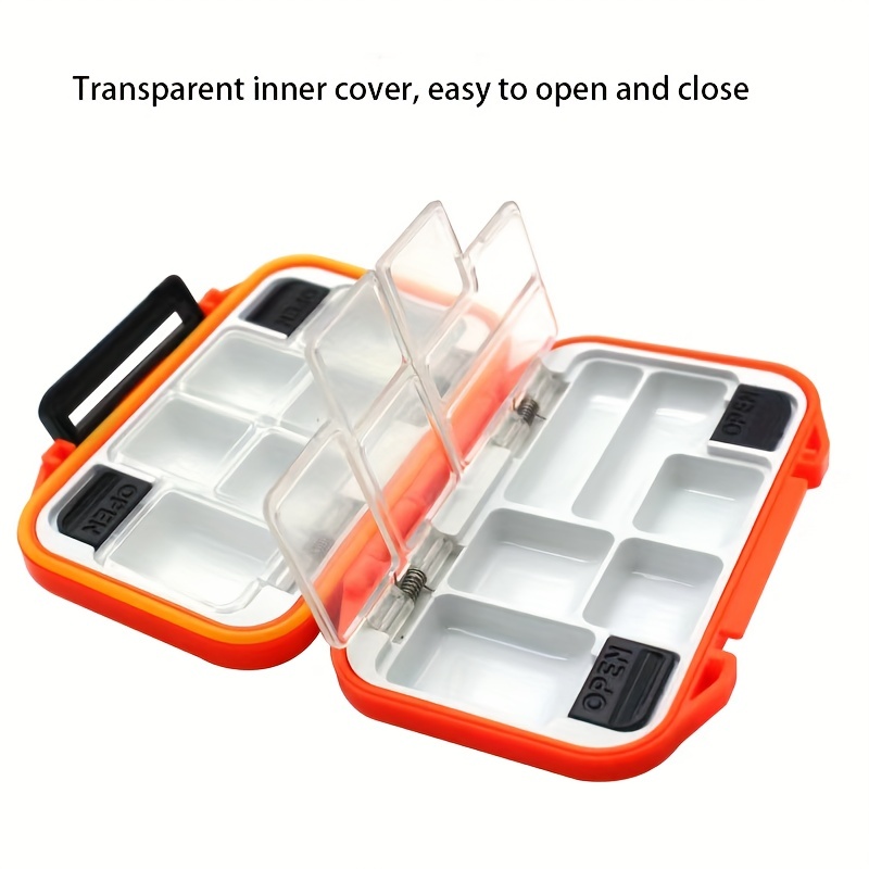 Durable Portable Fishing Lure Box Detachable Plastic Storage - Temu