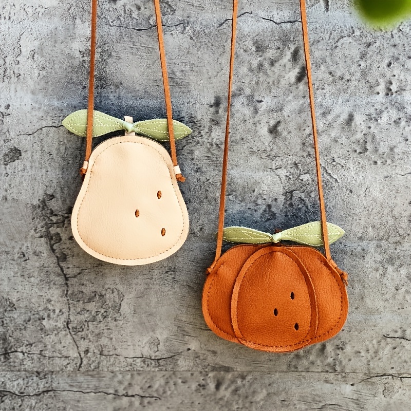 Kids Cartoon Pumpkin Pear Ladybug Mini Bag
