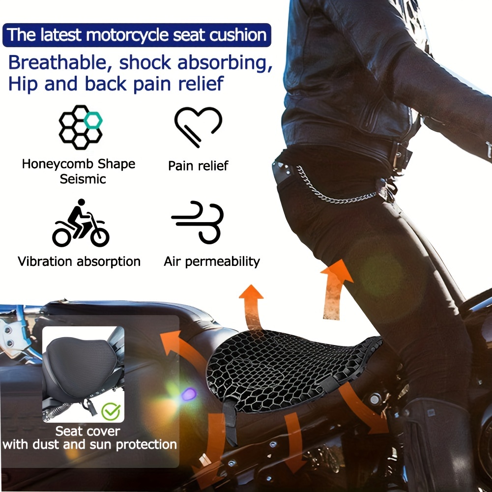 Gel Seat Cushion - Relief From Pain, Pressure & Road Vibration