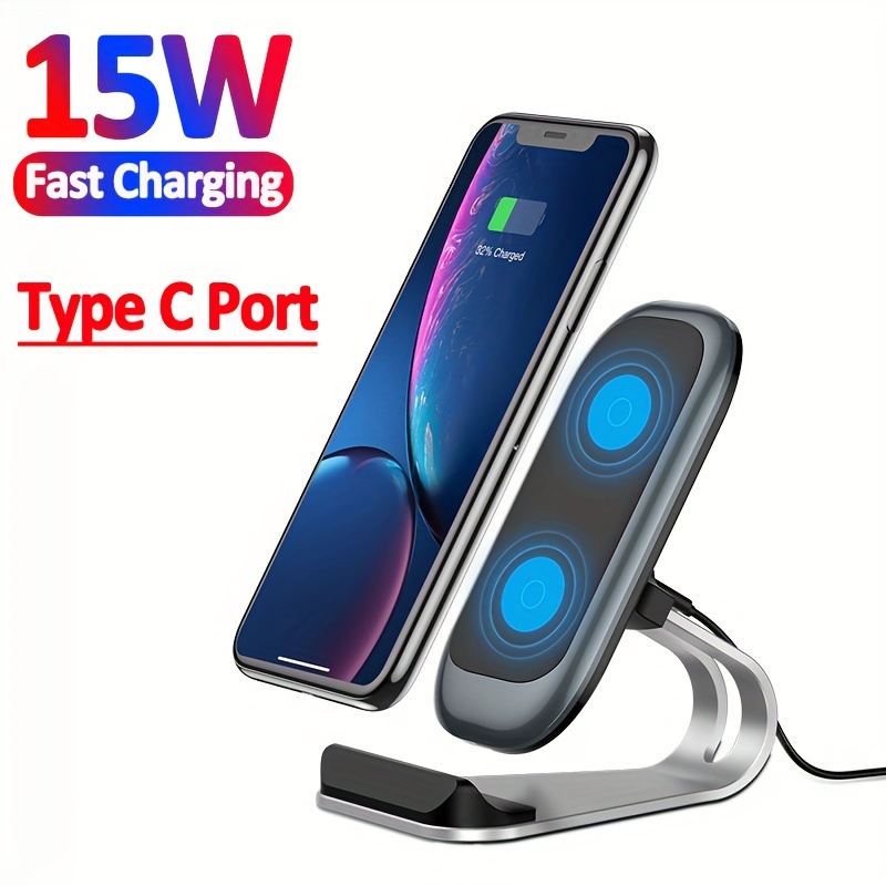 Chargeur Sans-fil Ultra-mince Qi Support Charge Rapide Base