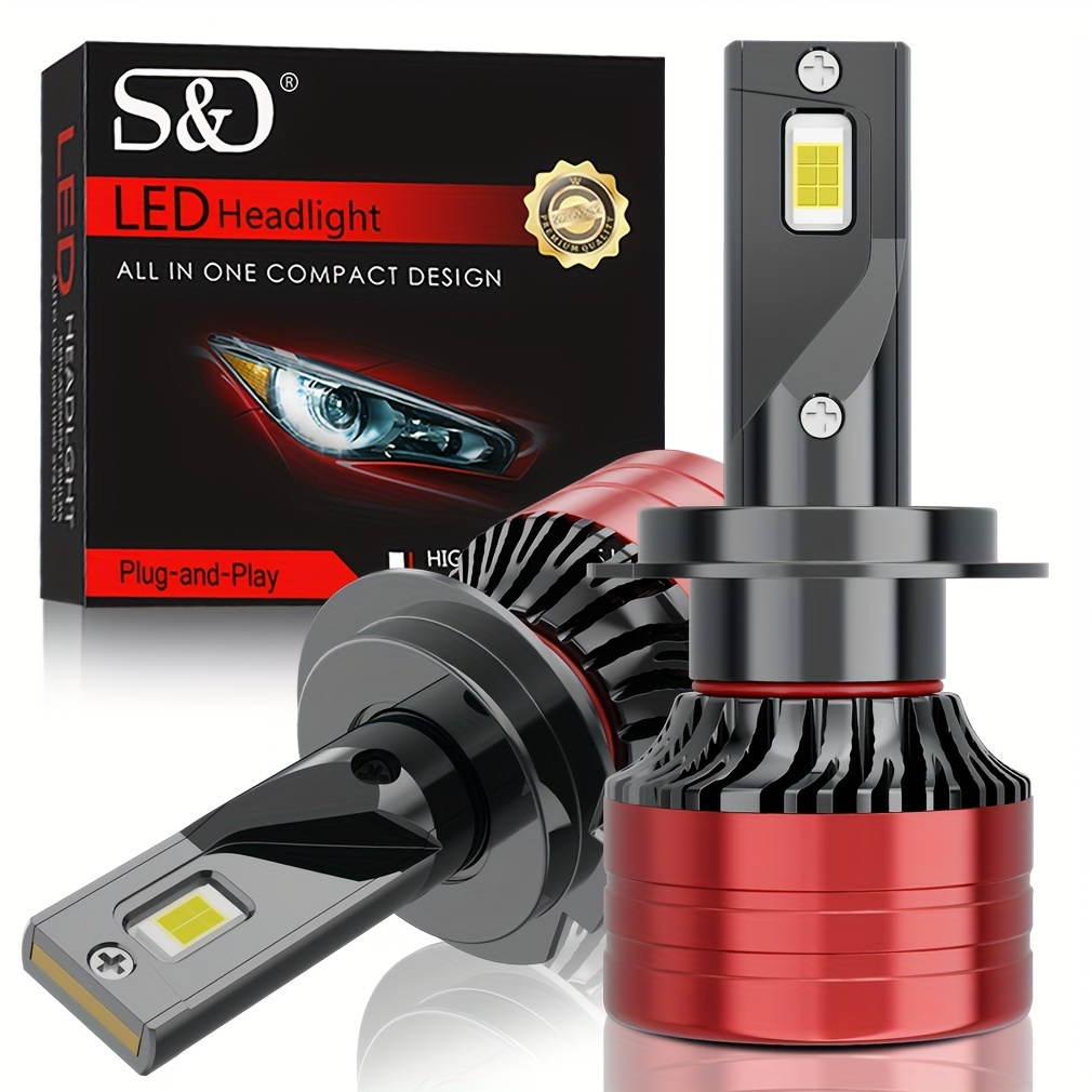 Roadsun H7 LED-Scheinwerfer H11 H1 H3 9005 9006 Hb3 Hb4 880 9007 H13 H4 LED-Scheinwerferlampe  für Auto 12v 120w 26000lm 3570 Csp Chip