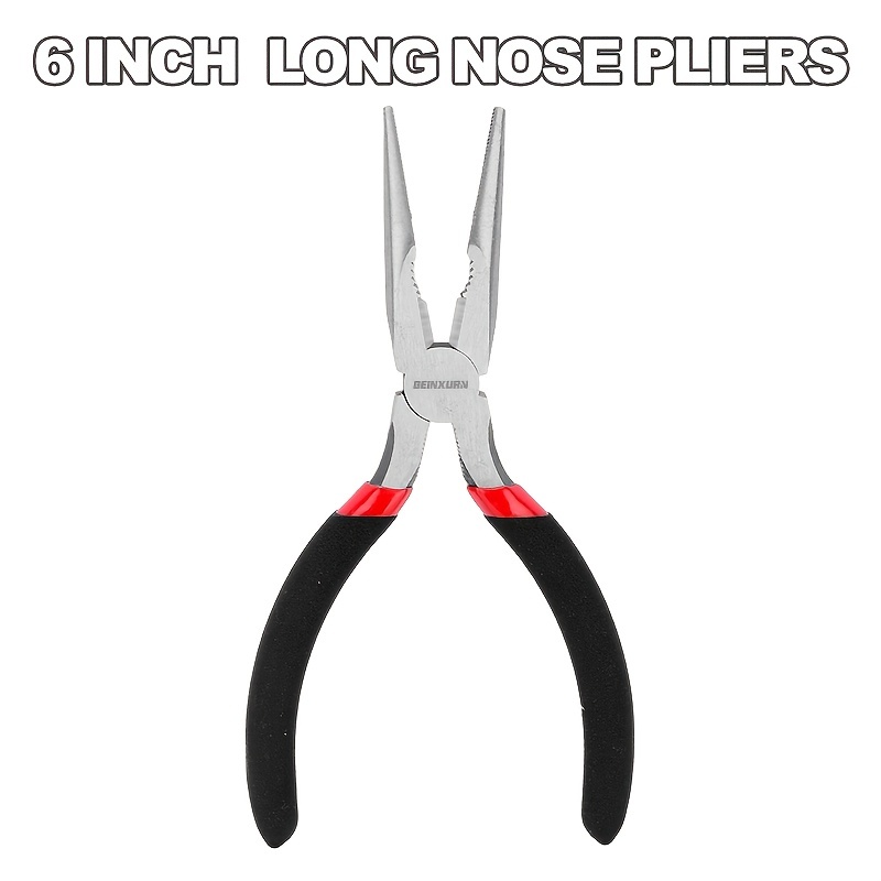 RoadPro 6-1/2 Long Nose Pliers with Wire Cutter