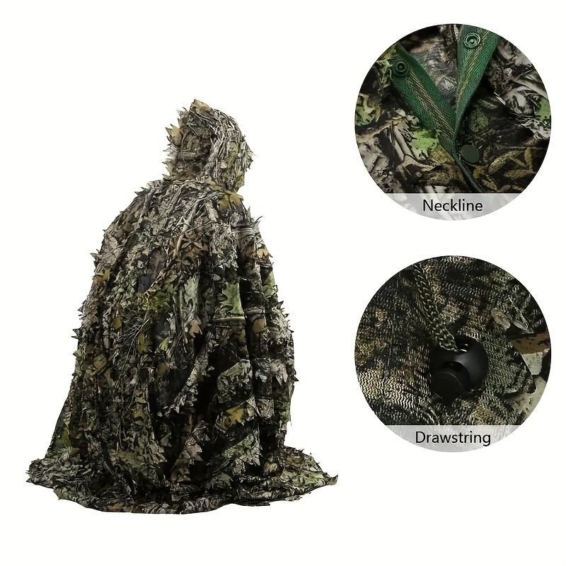 Roupa Camuflada 3D Ghillie caça Sniper