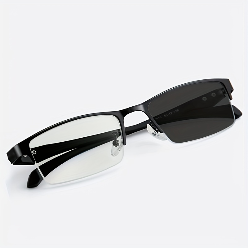 1 pack mens glasses non reading glasses with full rim frame lightweight durable metal frame photochromic lens for driving office Product details 2