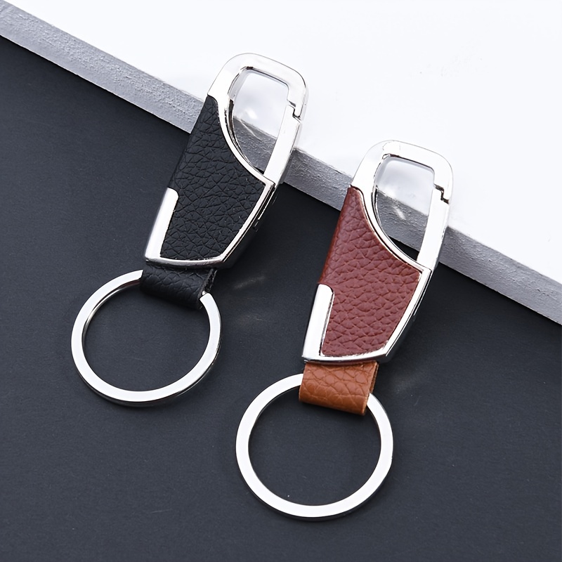 Luxury Men's Car Leather Keychain