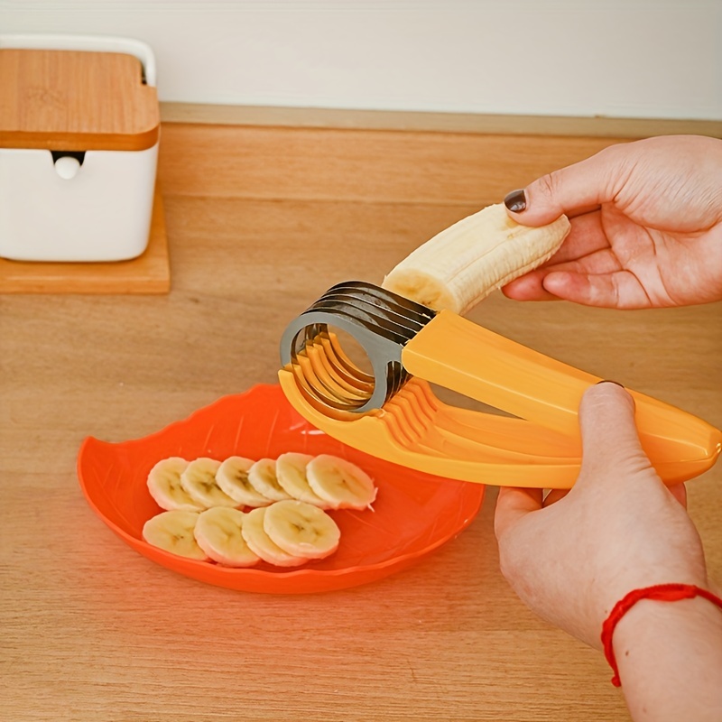 1/2Pcs Banana Slicer Fruit Knife Veggie Cucumber Cutter Kitchen