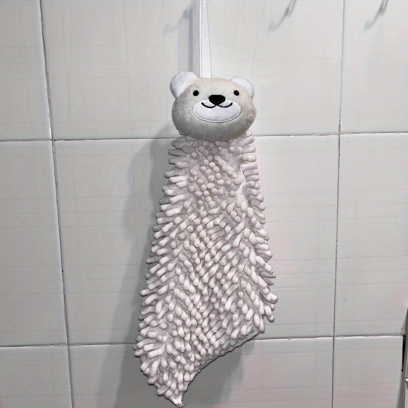 Cute Chenille Hanging Towel For Wiping Hands Household Soft - Temu