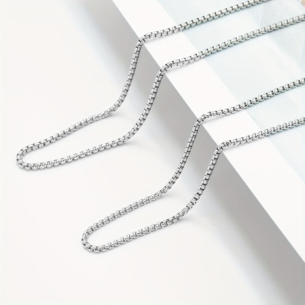 Classic Hip hop Funky Silver Chain Necklace Titanium Steel Jewelry