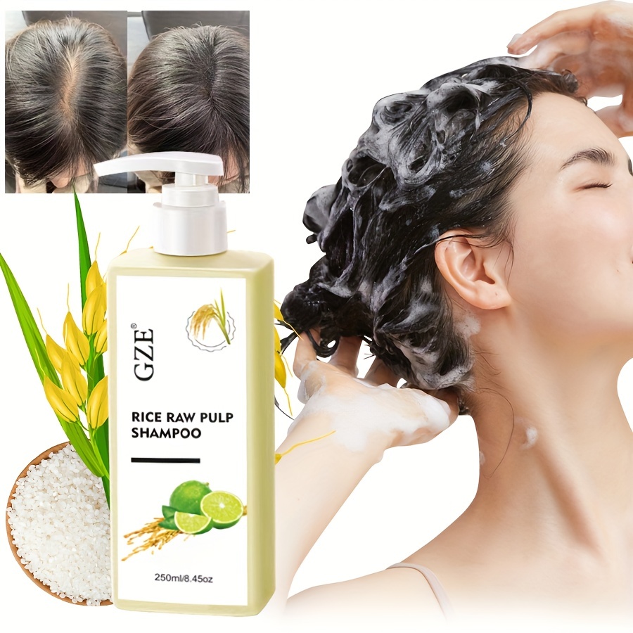 Rice Raw Pulp Shampoo Biotin Hair Care For All Hair Types