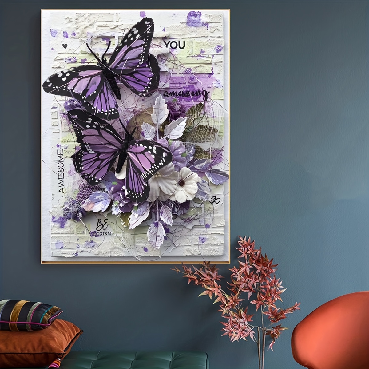 Adult Diamond Painting Kits, Butterfly Flower Diamond Art Painting, Full  Round Diamond Large Size Handmade Art Painting, Home Wall Decoration Gift -  Temu