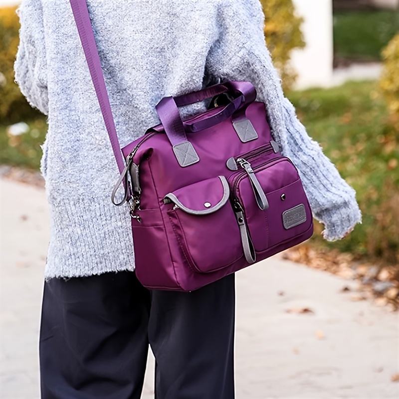 Women's Large Capacity Waterproof Multi Pocket Shoulder Bag