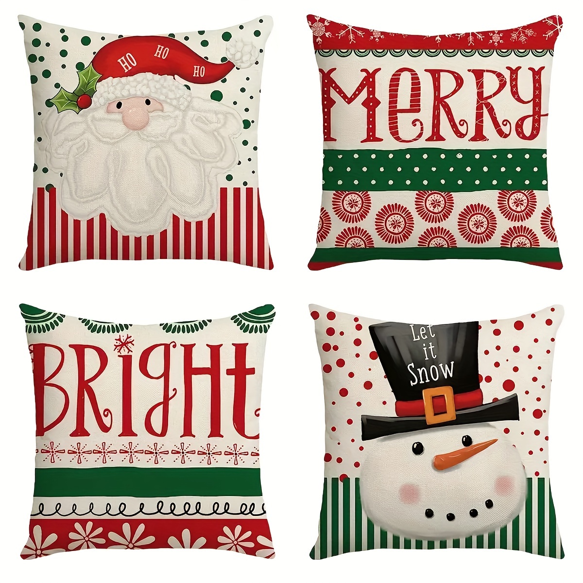 Throw Pillow Case Christmas Holiday Decoration Letter Cushion Cover Living  Room Sofa Bedroom Pillowcase Pillow Insert Not Included - Temu