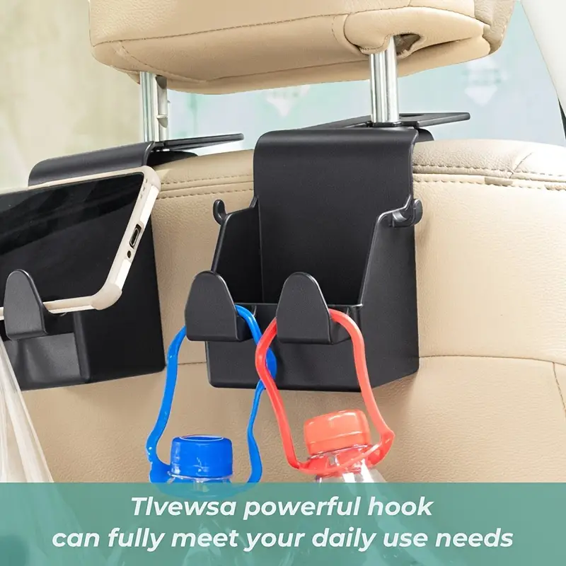 Car Double Hook Car Front Rear Mobile Phone Bracket Hidden Storage Seat  Back Car Multi Functional Hanging Hook, Quick & Secure Online Checkout