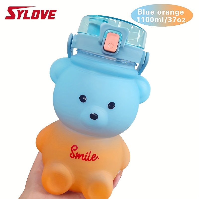 Kawaii Bear Boba Tea Straw Bottle (1100ml) - Limited Edition