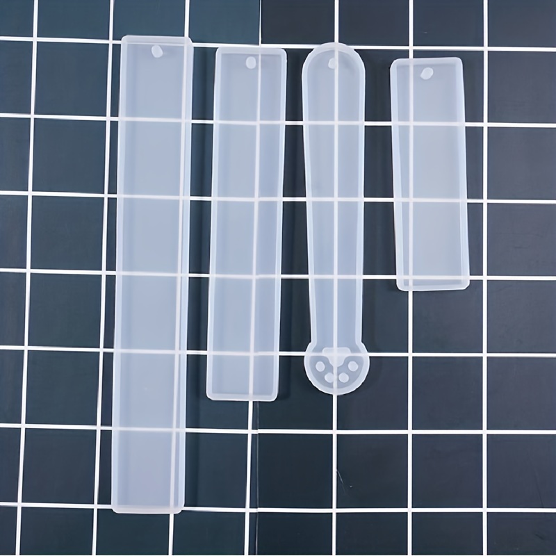 1pc DIY bookmark resin mold rectangular texture pattern bookmark