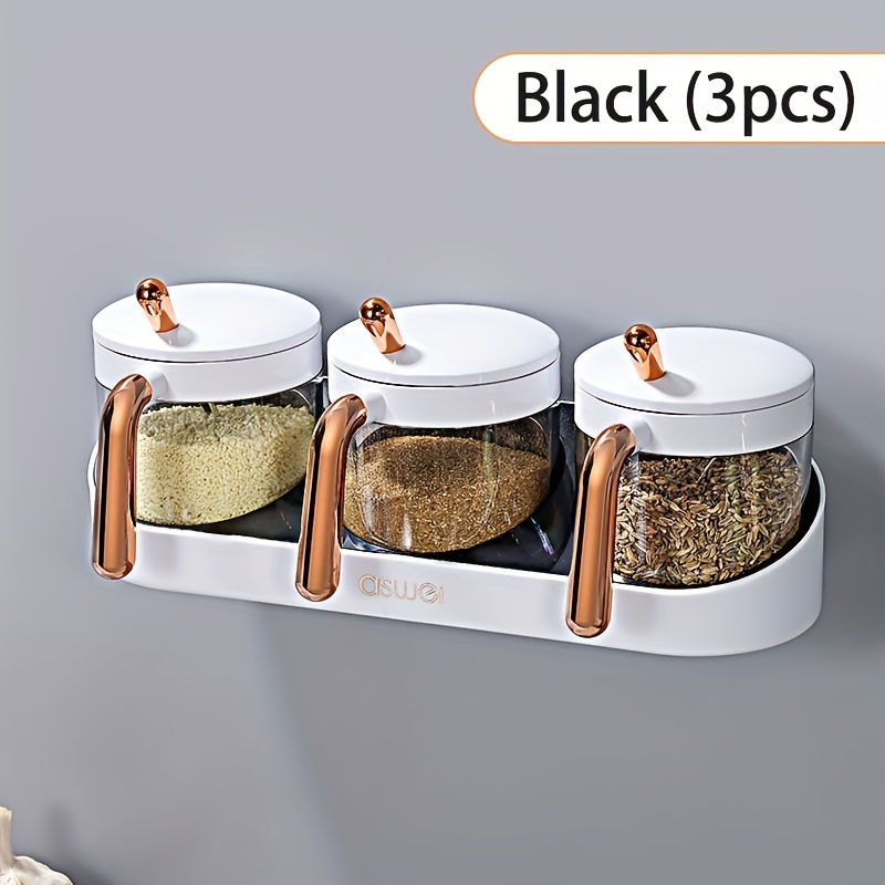 Wall mounted Spice Box Lid Kitchen Plastic Sealed Spice Box Temu