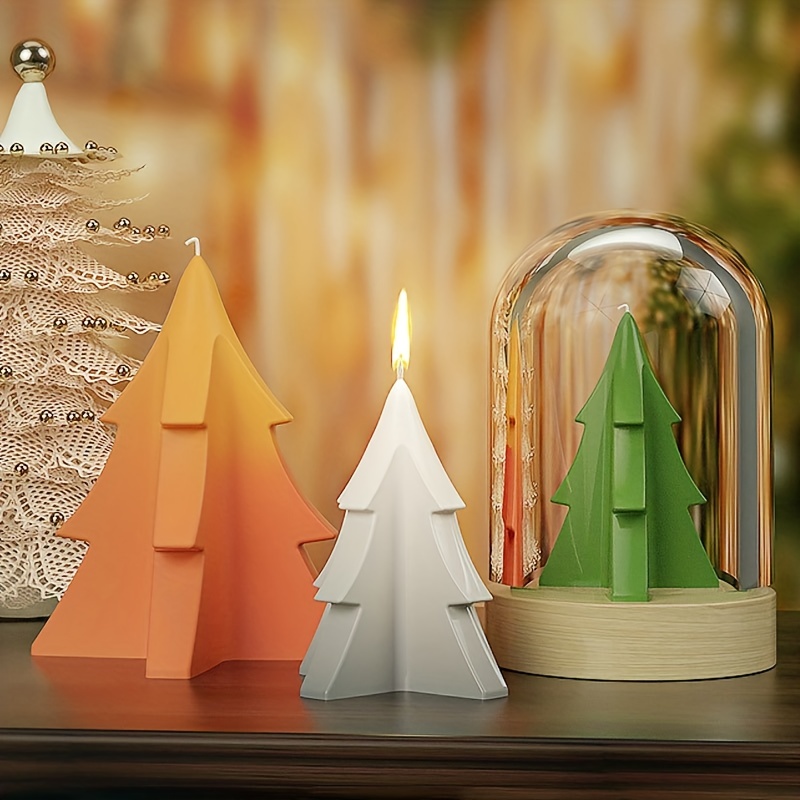 Stampo per candele per aromaterapia per albero di natale per forniture per  candele stampo in Silicone