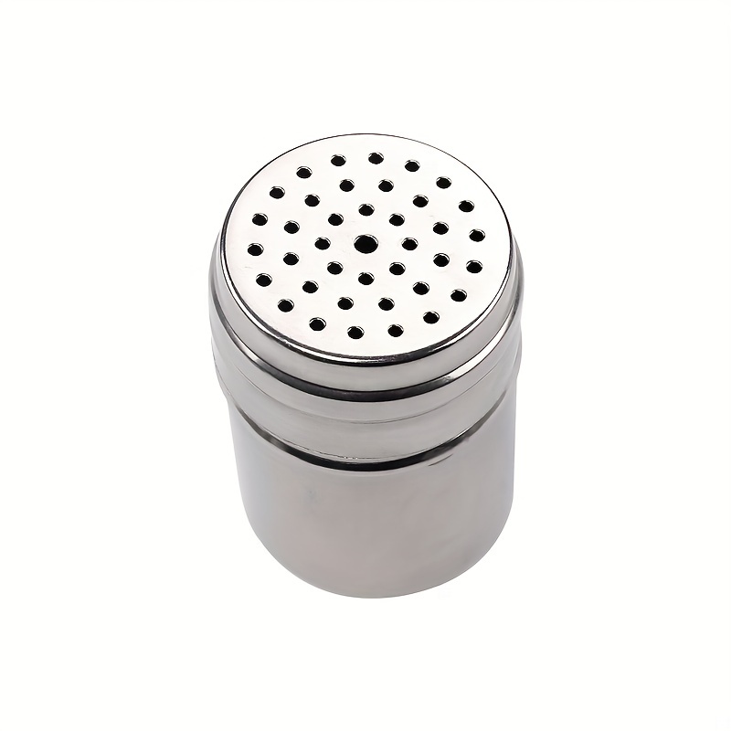 Stainless Steel Spice Jars Seasoning Cans Rotate Cover Salt Pepper