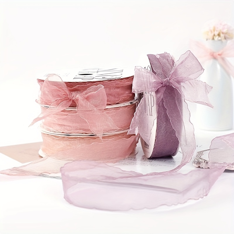 Pink Ribbon Packaging, Pink Ribbon Wedding, Silk Ribbon Wedding