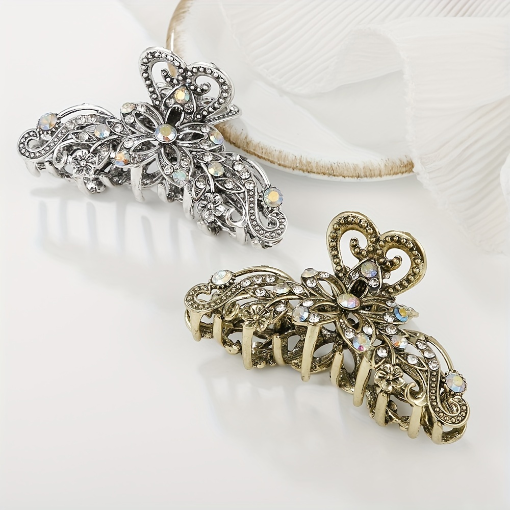 The Hair Edit Jeweled Clip, Square Pearl Clip