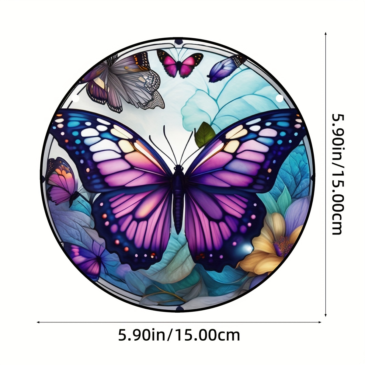 1pc Papillon Tache En Plastique Fenêtre Tentures Papillon - Temu