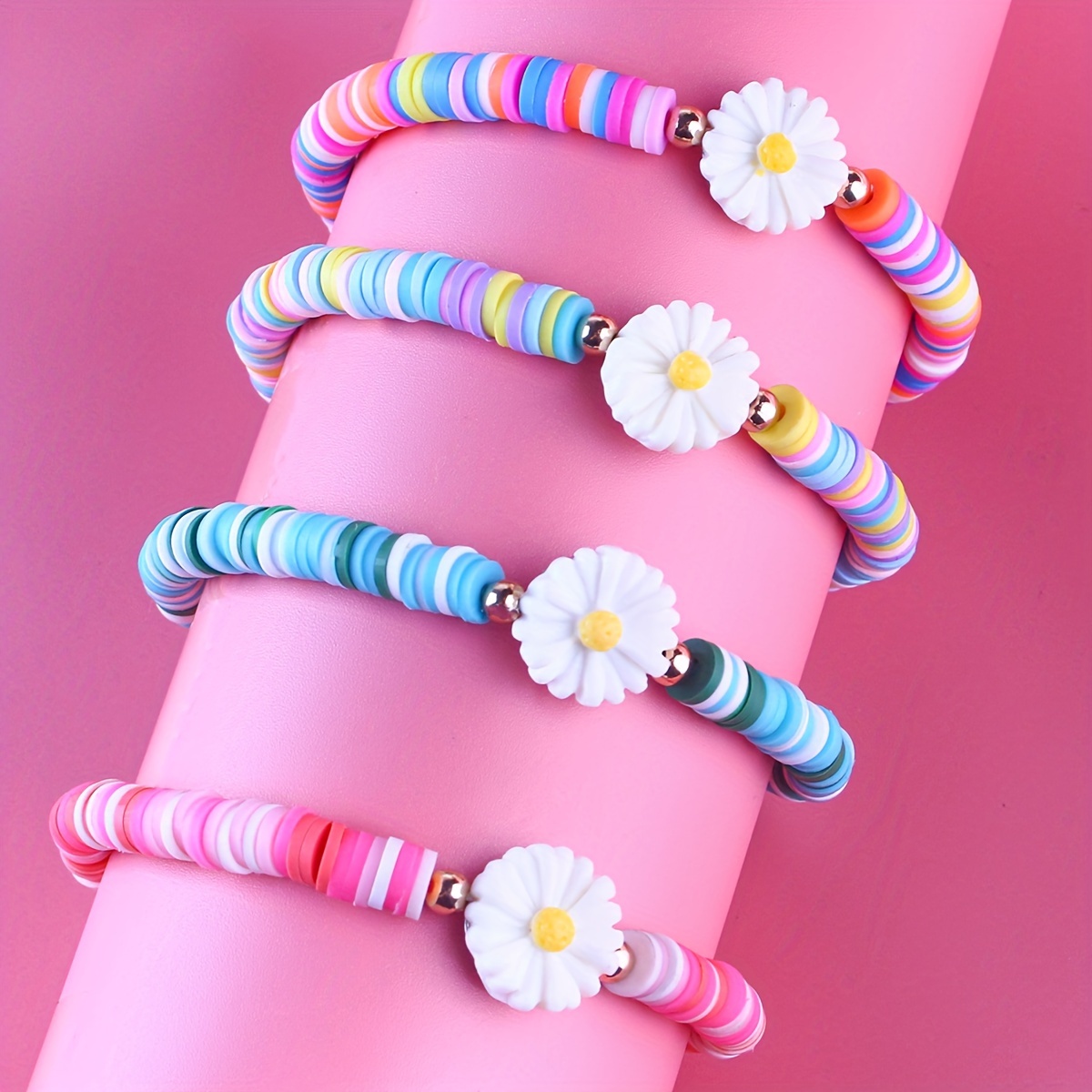 480PCS Fruit Flower Polymer Clay Beads, 24 Style Cute Smiley Heart Mushroom  Clay Beads Charms For Jewelry Necklace Earring Making, DIY Bracelet Making