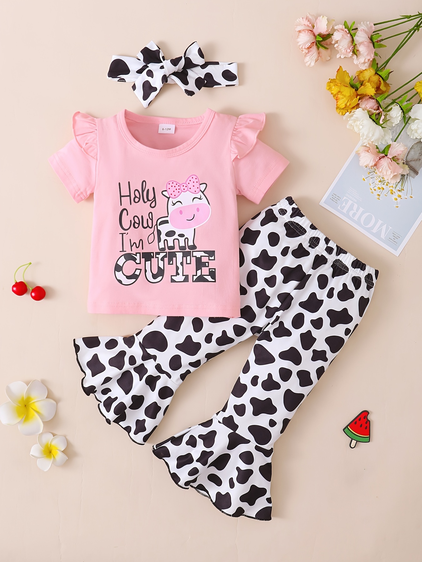 Kids Toddler Baby Girls Spring Summer Cartoon Floral Cotton Short Sleeve Beach Swimwear Swinsuit Outfits Clothes Size 3 Years 4 Years
