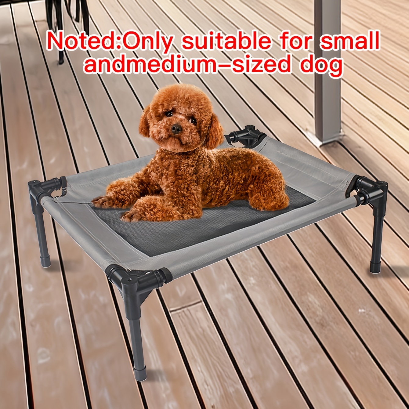 

Suitable For Small Dogs, Detachable Pet Beds, Portable Dog Beds, Washable Raised Dog Beds With Breathable Mesh
