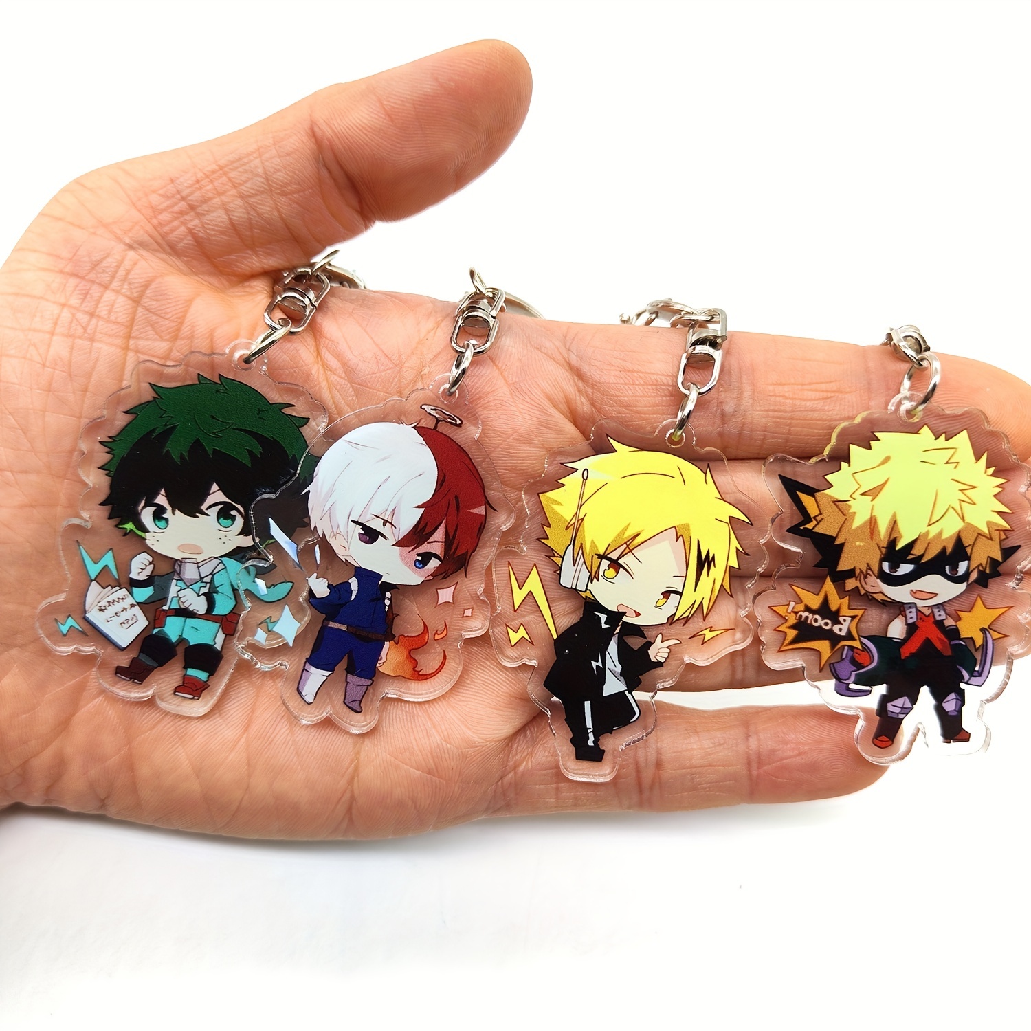 Cartoon Anime Keychain Cute Acrylic Key Ring Purse Handbag - Temu