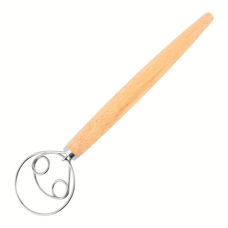 Danish Dough Whisk Large Wooden Danish Whisk For Dough With - Temu