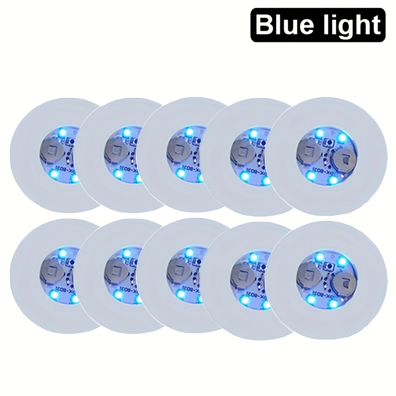 10pcs, Accessoires De Fête Autocollants De Tasse Lumineux LED