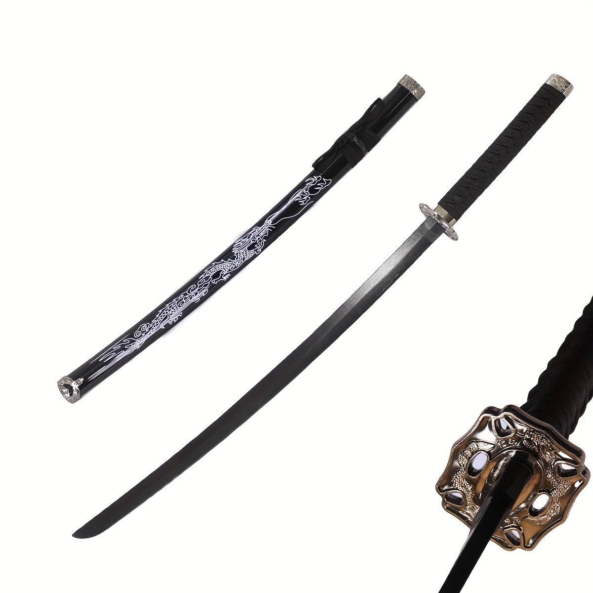 Anime Peripheral Weapons 23cm Tong People White Sword By Dark One Black  Sword Interpreters Anime Figure
