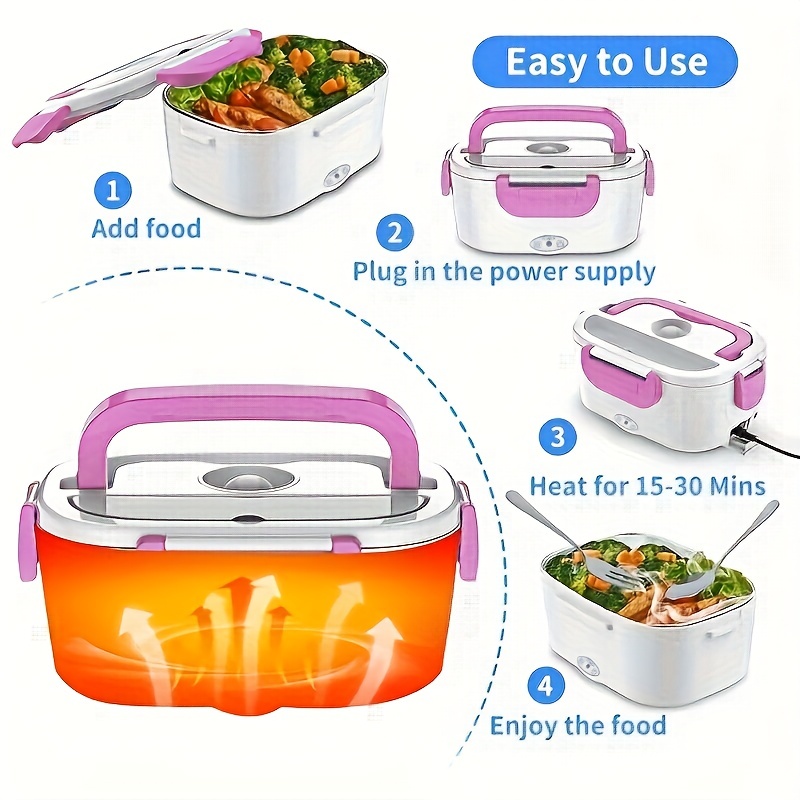 3 in 1 Electric Lunch Box Food Heater 12/110V Portable Lunch