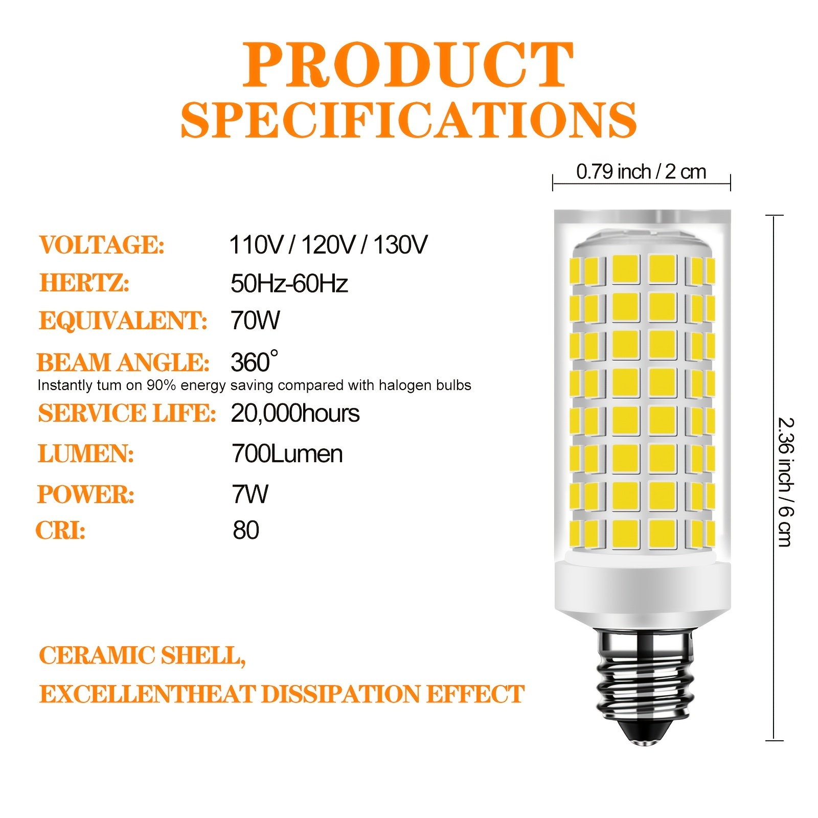 t4 base led bulb