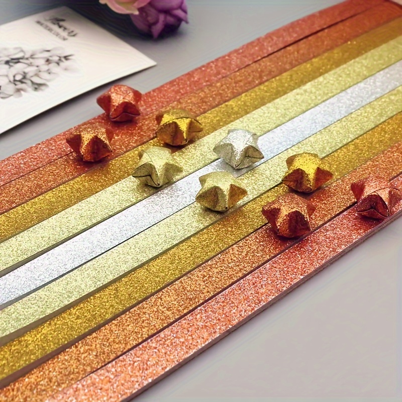 Star Origami Gradient Color Lucky Star Paper Pentagram Star