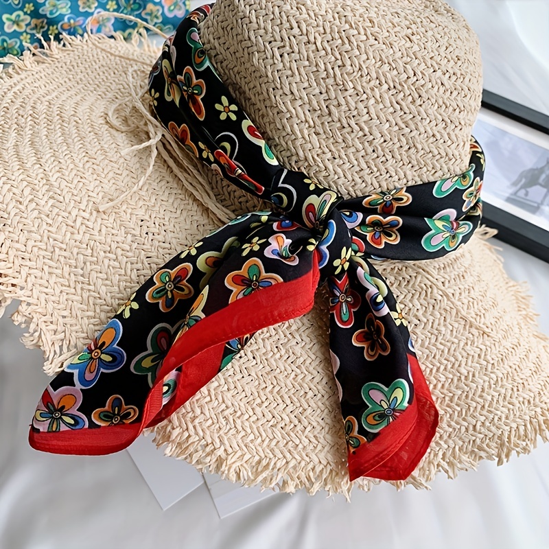 Flower Pattern Gauze Scarf Necke....