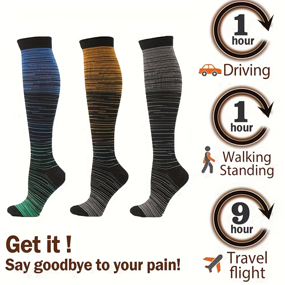 Compression Socks Pregnancy, Maternity, Nurse,Diabetic, Travel,Flying,  Running