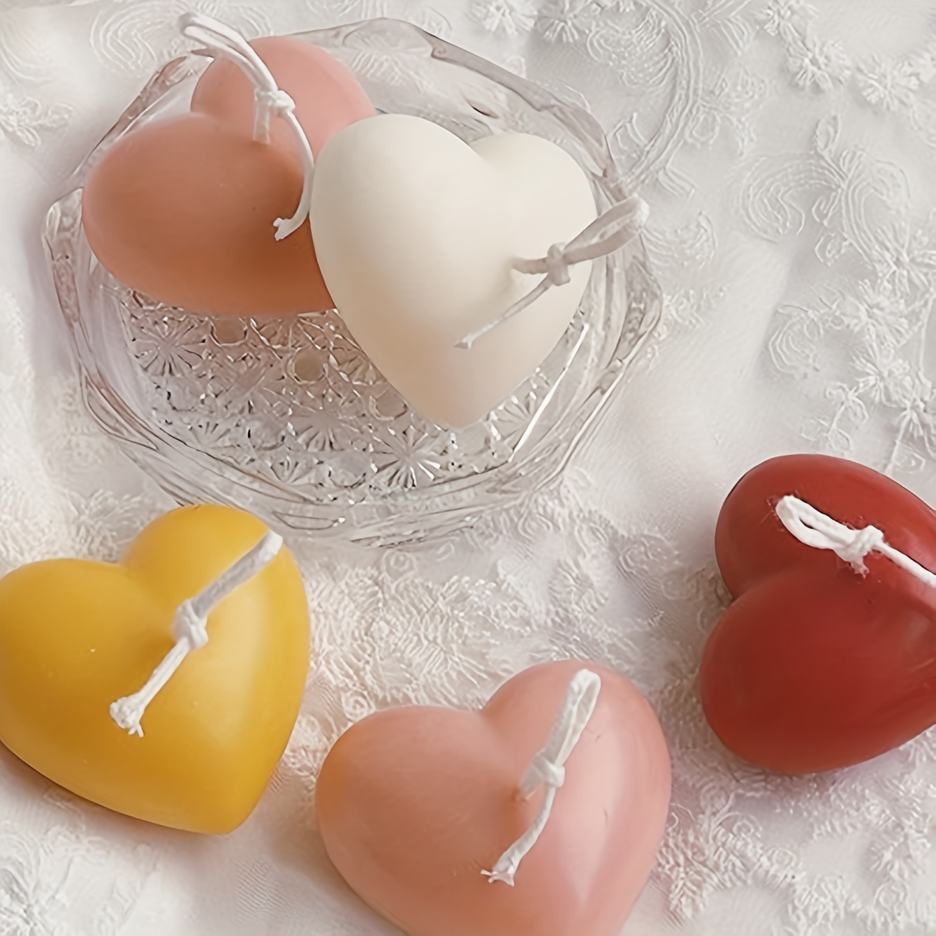 1pc Heart-shaped Silicone Mold Large And Small