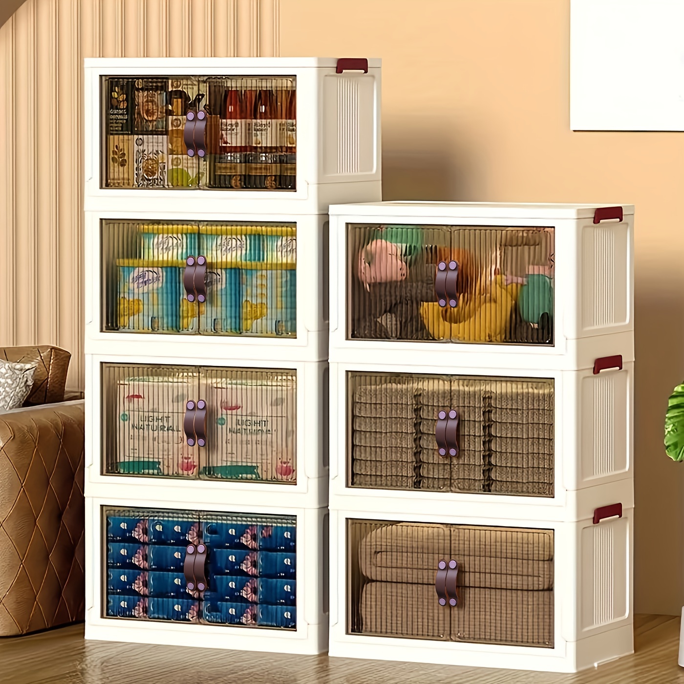 Folding Storage Bins With Lids - Temu Canada