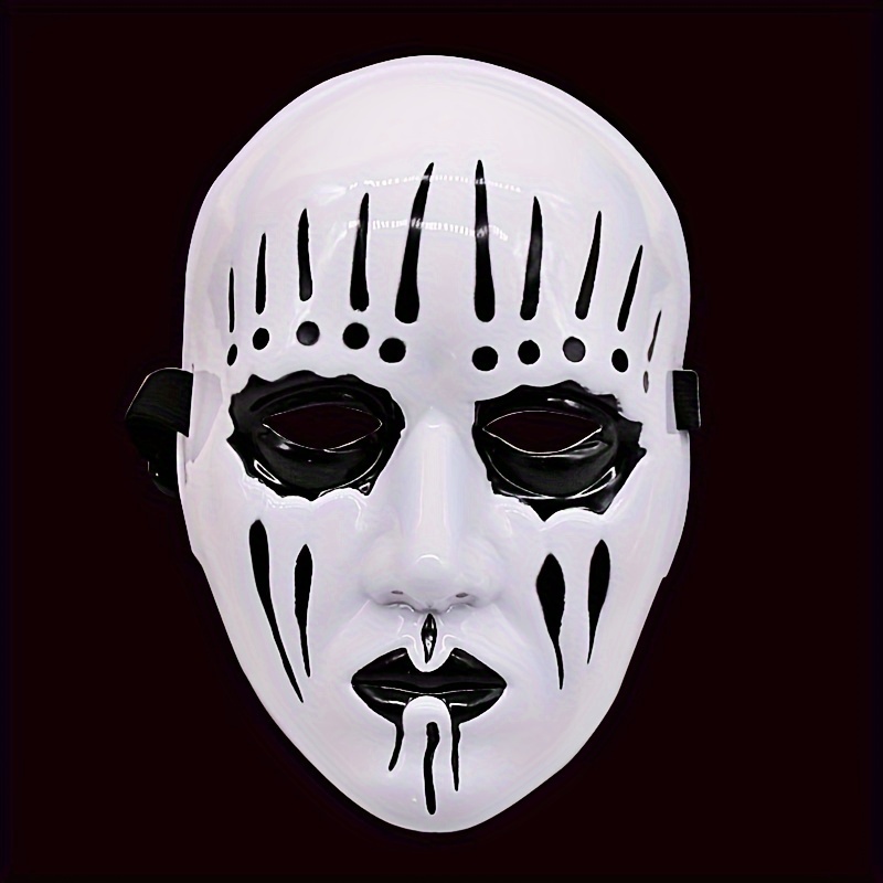 Elegant Y2K Cool Painting Demon Mask, Horror Full Face Mask Dress Up Accessories, Halloween Christmas Cosplay Costume Props, Bar Club Rave Party